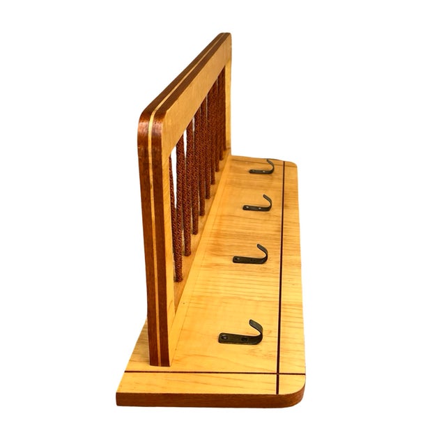 Brown Wall Hanger in Brussels Style, Rudi Volket, Germany, 1950s. For Sale - Image 8 of 12