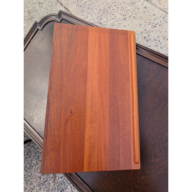 Mid 20th Century Danish Handcrafted Mid-20th Century Solid Teak Book Cradle / Book Stand For Sale - Image 5 of 7