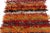 Vintage Tulu Rug in Orange, Red, Green Multicolor Shag Pile Stripes For Sale - Image 4 of 6