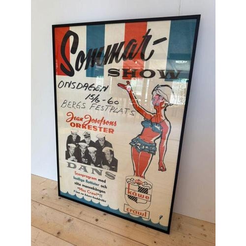 Summer show - vintage poster, Sweden