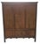 Antique 1900s French Tiger Oak Display Cabinet, Louis XV Style, Carved Glass Door Bookcase For Sale - Image 16 of 17