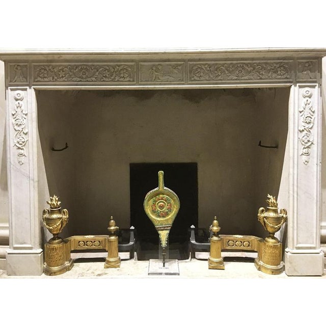 Venezian Green Lacquered Wooden Fireplace Bellows, 1750 For Sale - Image 13 of 14