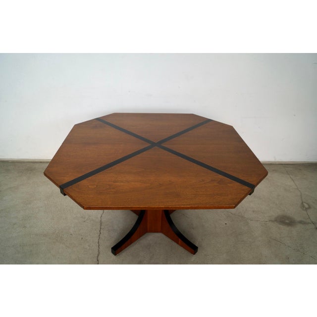 Mid-Century Modern 1960’s Mid-Century Modern John Kapel Walnut X Dining Table For Sale - Image 3 of 12
