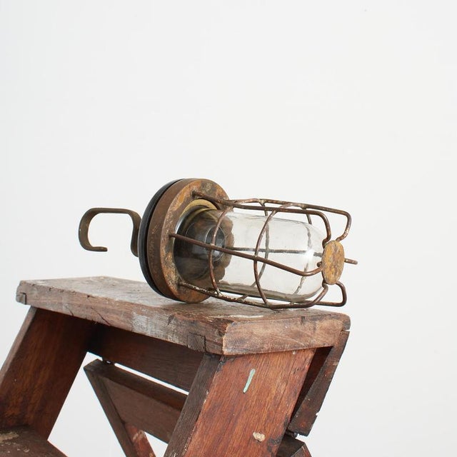 1930s Antique Inspection Pendant Light, 1930s For Sale - Image 5 of 8