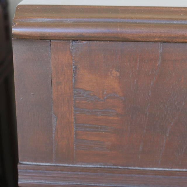 Pair of 1930s Depression Era Upcycled Vanity Nightstands For Sale - Image 11 of 16