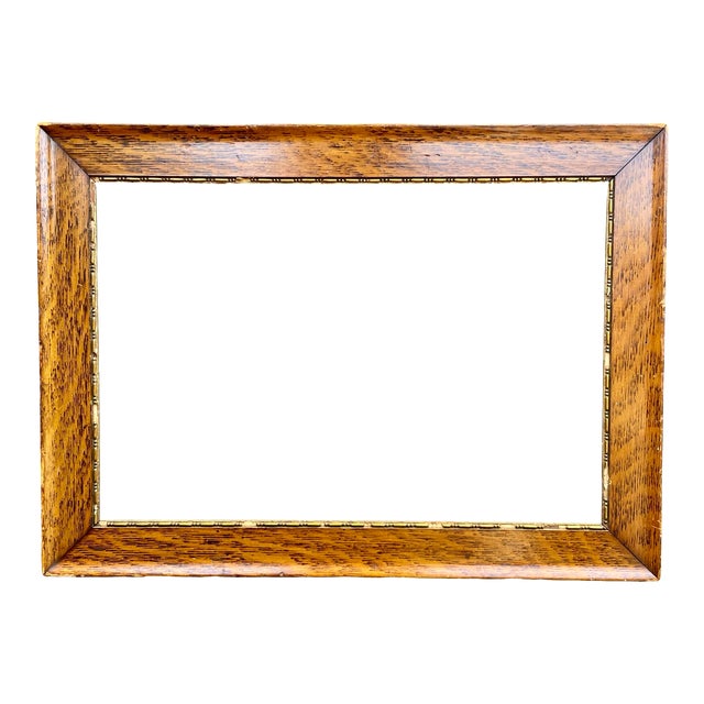 Arts & Crafts Oak Frame Vintage 1940’ Original For Sale
