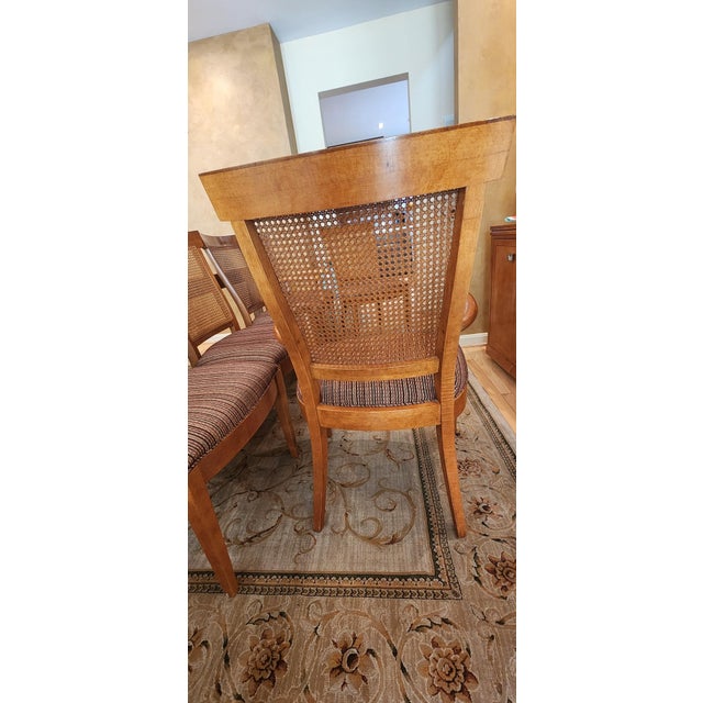 Hickory White Co. Biedermeier Style Genesis Dining Set, Includes Table ( 1Leaf Extension) and Pads) With Six Chairs $4500 For Sale - Image 4 of 11