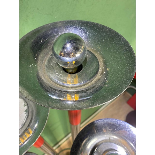 Red Vintage French Floor Lamp For Sale - Image 8 of 18