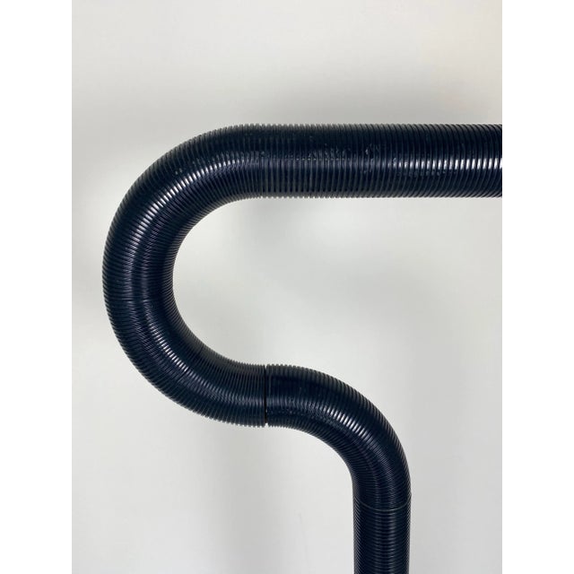Black Black Adjustable Tubular Floor Lamp, Italy, 1970s For Sale - Image 8 of 11