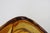 Hazel Atlas Amber Glass Lidded Triangle Dish With Embossed Leaf Pattern 5085b For Sale - Image 10 of 14