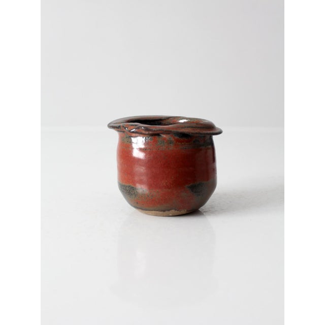 Vintage Handmade Studio Pottery Vessel For Sale - Image 15 of 15