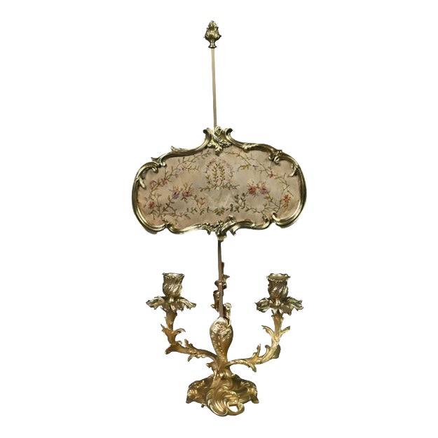 Antique Louis XV Chandelier in Gilt Bronze, 1850s For Sale