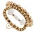 Contemporary Spiritual Heart & Lucky Clover Gold Beaded Bracelet Set For Sale - Image 3 of 7