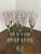 Tulip-Shaped Hand-Blown Glass Champagne Flutes with Twisted Stems, 1980s, Set of 9 For Sale - Image 4 of 12