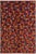 1990s Modern Balouchi Red& Orange Wool Rug- 5'1 X 6'7 For Sale