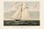 Yacht Gracie of New York, Vintage Art Print Reproduction, 36" X 24" For Sale