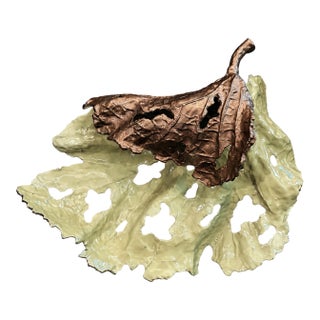 Kavana Decor "Elsie" Oversized Leaf Wall Sculpture Accent For Sale