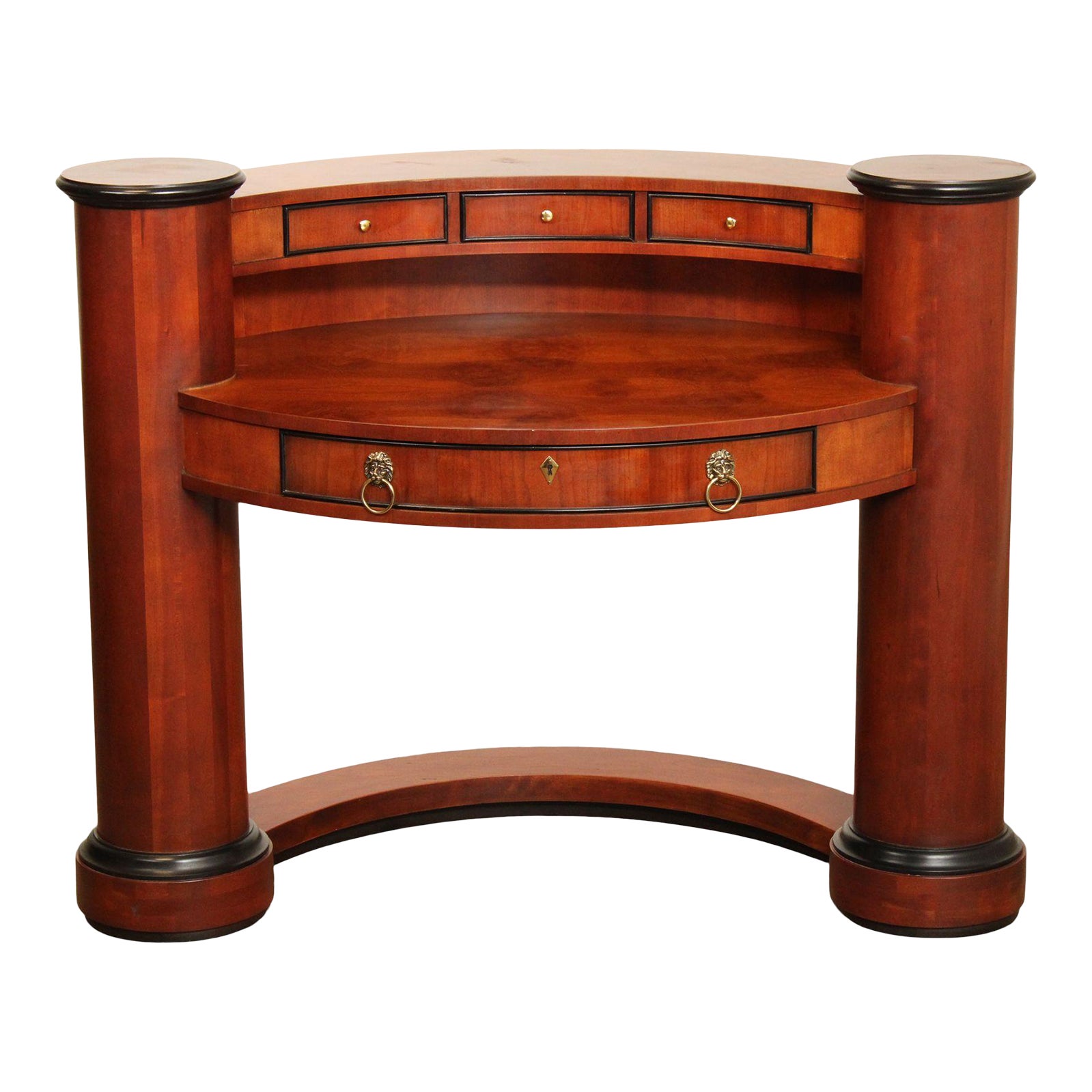 Century Furniture Empire Style Demilune Writing Desk | Chairish