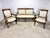 Antique French Empire Parlor Suite Set Settee & King / Queen Armchairs Restored For Sale - Image 12 of 12
