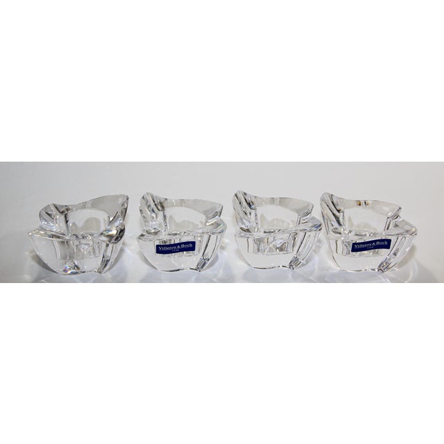 Villeroy and Boch Crystal Votive Candle Holders Set of 4 Chairish