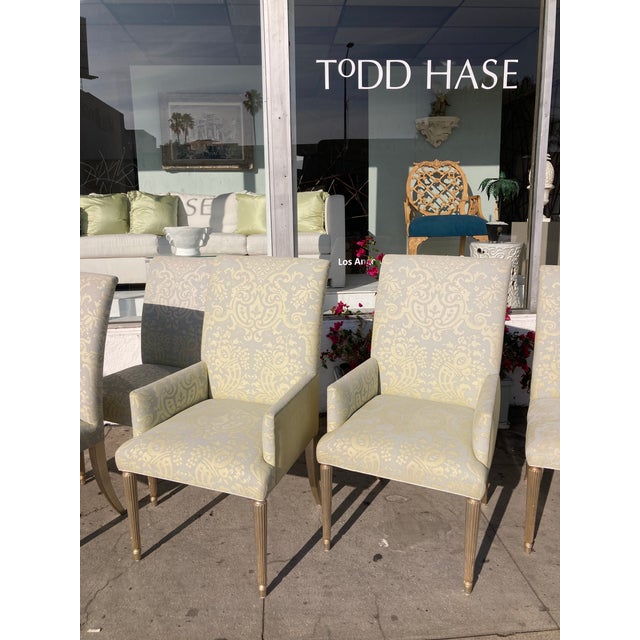 Fortuny Dining Chairs With Silver Leaf Finish - Set of 6 For Sale - Image 13 of 13