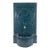 Vintage Moroccan Teal Zellige Tile Wall Fountain For Sale