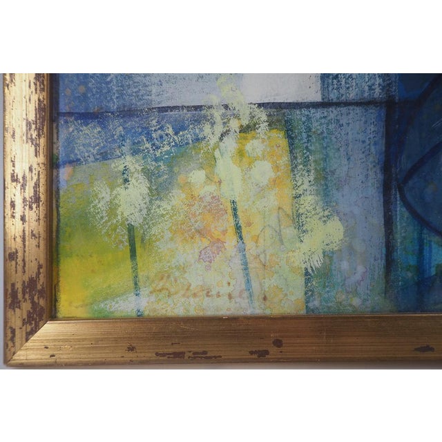 Mid-Century Modern Camille Hilaire, Resting Goddess, 1975, Original Watercolor and Gouache For Sale - Image 3 of 8