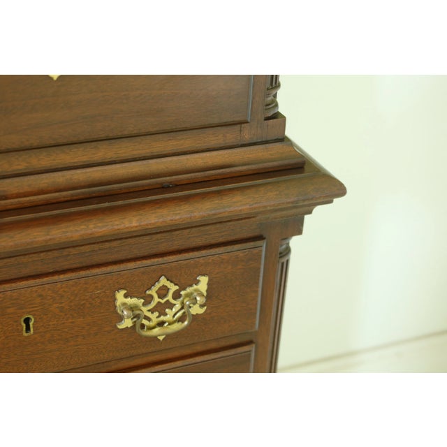 Biggs Chippendale Ball & Claw Mahogany Highboy For Sale - Image 9 of 13