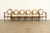 French Karges Style French Regency Louis XVI Carved Mahogany and Gold Gilt Dining Chairs, Set of Six For Sale - Image 3 of 14