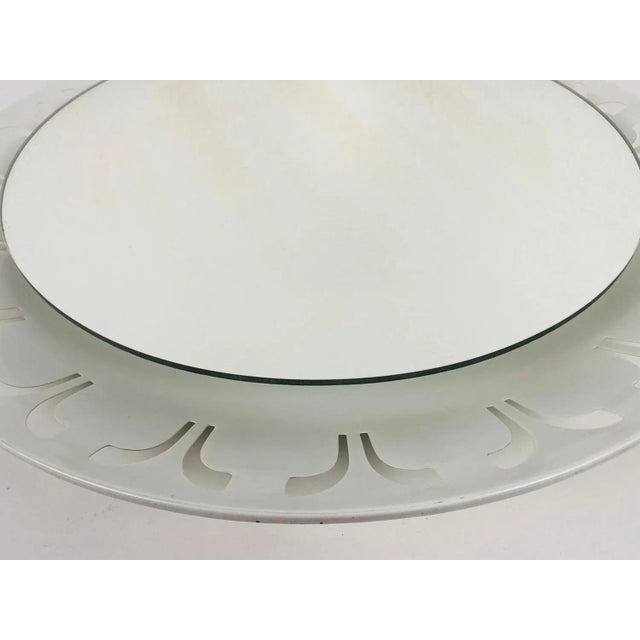 Mid-Century Modern Metal Illuminated Mirror from Hillebrand, Germany, 1950s For Sale - Image 3 of 9