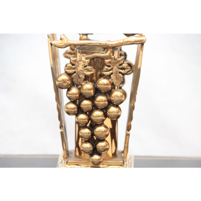 Gold Bronze Candleholder, 1950s For Sale - Image 12 of 18