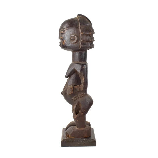 African Early 20th Century Luba Female Figure For Sale - Image 3 of 7