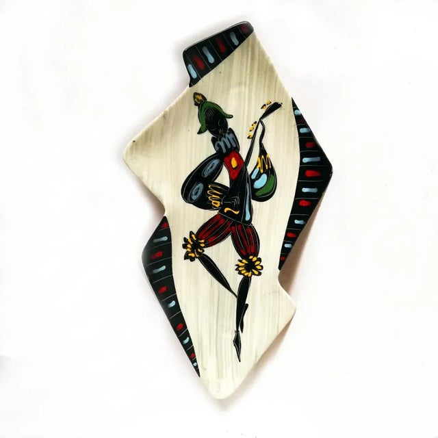 Decorative Plate by Giulianelli Augusto, 1950s For Sale - Image 4 of 5