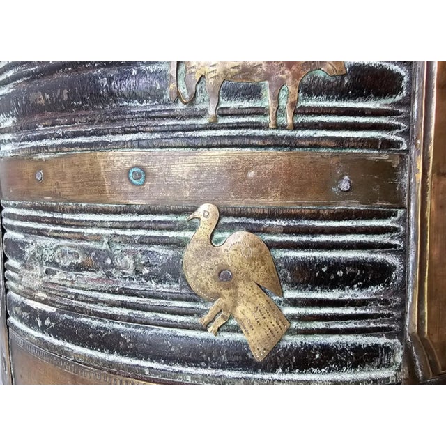 Brass Early 19th Century British Colonial India Brass-Mounted Wood Bucket For Sale - Image 8 of 13