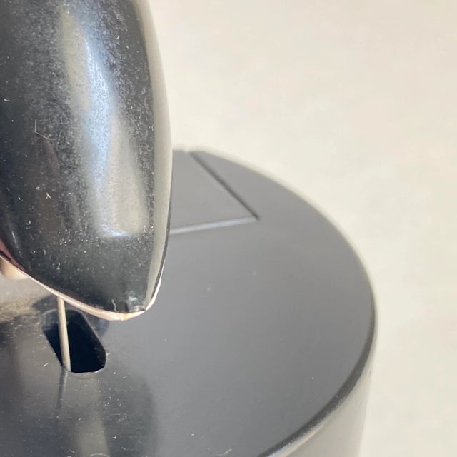 Late 20th Century Art Deco Style Bird Toothpick Dispenser Willie Woodpicker Woodpecker Penguin Novelty Toothpick Holder For Sale - Image 5 of 10