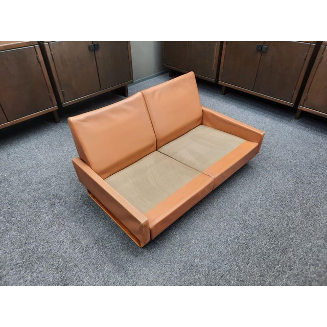Model Conseta Two-Seater Leather Sofa by Wilhelm Möller for Cor, 1960s For Sale - Image 13 of 14
