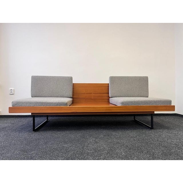 Mid-Century 2-Seater Sofa in Mahogany, Czechoslovakia, 1970s For Sale - Image 6 of 11