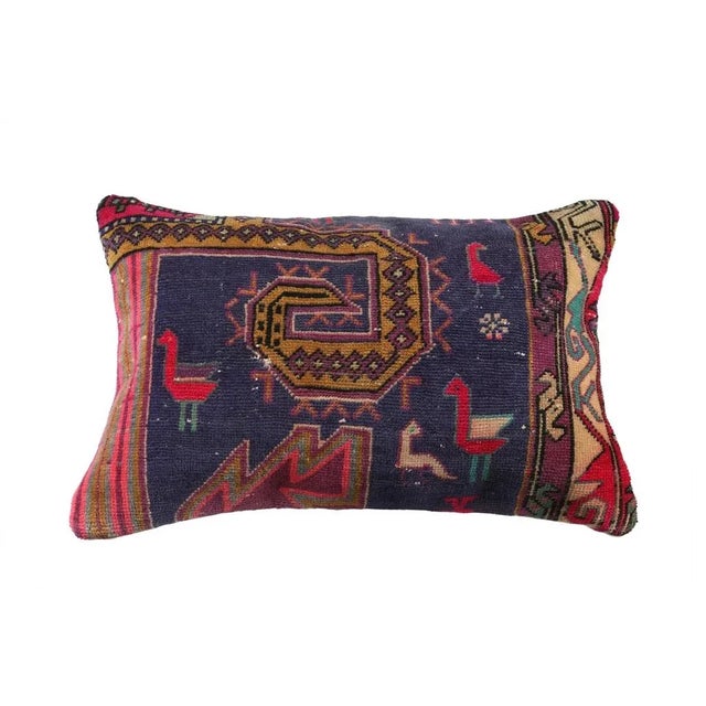 Reclaimed Rug Textile Pillow Cover For Sale - Image 4 of 4