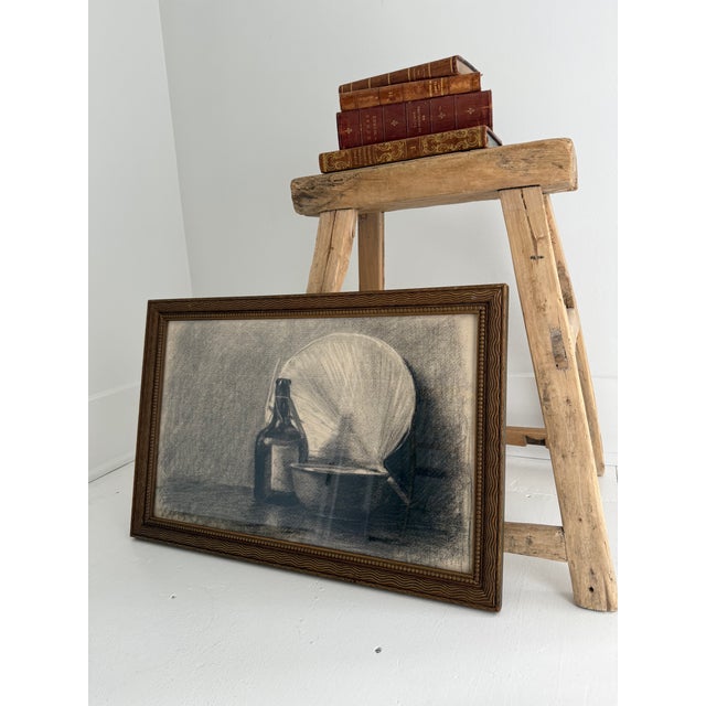 Figurative 1905 Parisian Sketchbook Still Life Drawing - Unknown Artist For Sale - Image 3 of 4