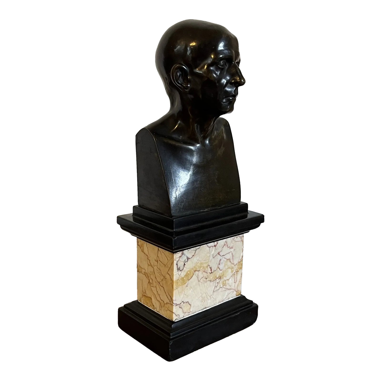 Antique Early 19th Century French Empire Grand Tour Bronze Library Bust ...