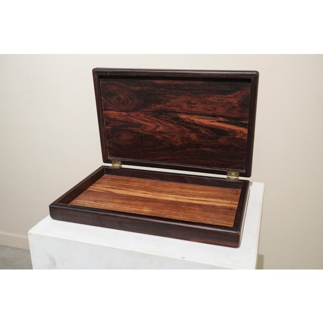 Wood Large Mexican Box by Don Shoemaker for Señal SA, Mexico, 1960s For Sale - Image 7 of 9