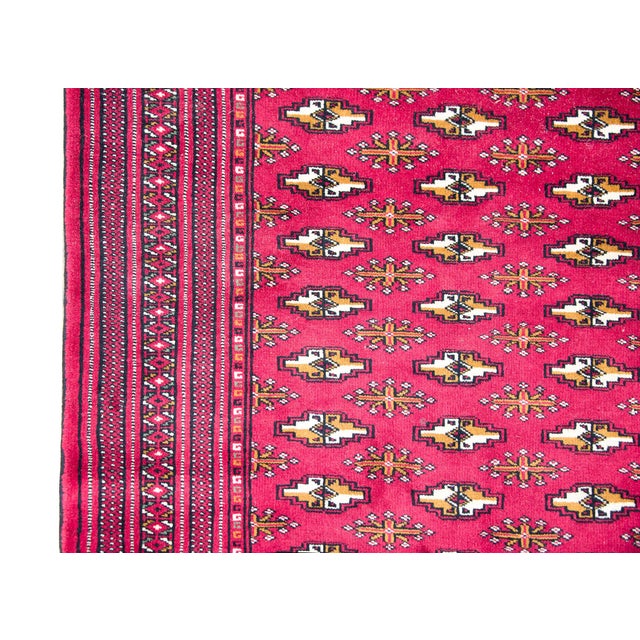 Vintage Persian Turkman Rug For Sale - Image 11 of 16