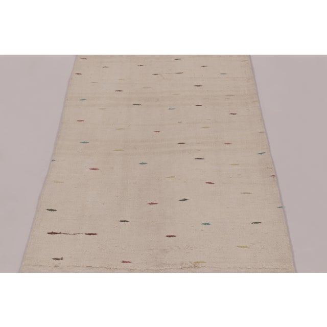 Rug & Kilim Vintage Anatolian Runner Rug, Beige and Cream Minimalist Design - Rug & Kilim For Sale - Image 4 of 10