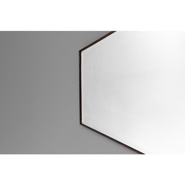 Vintage Oak Framed Mirror, 1930s For Sale - Image 3 of 6