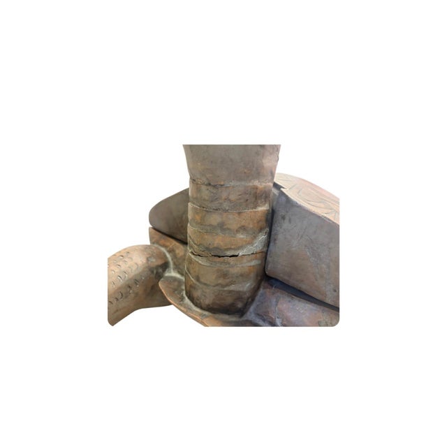 Wood Hand-Carved Wooden Tortoise Sculpture / Accent Stool For Sale - Image 7 of 12