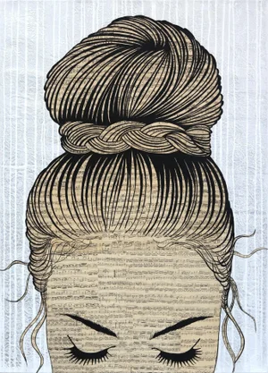 Large Figurative Original Artwork by Martina Niederhauser "Imagination Has No Limit"