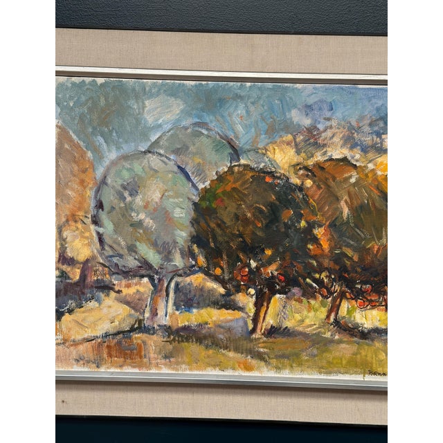 Bruno Fagerlund, Apple Trees, 1974, Oil Painting on Canvas, Framed For Sale - Image 16 of 18