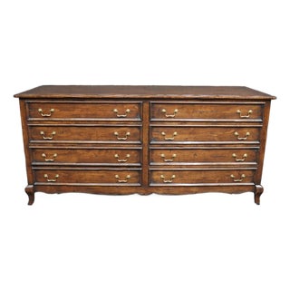 Guy Haddock Country French Cherry Eight Drawer Dresser For Sale