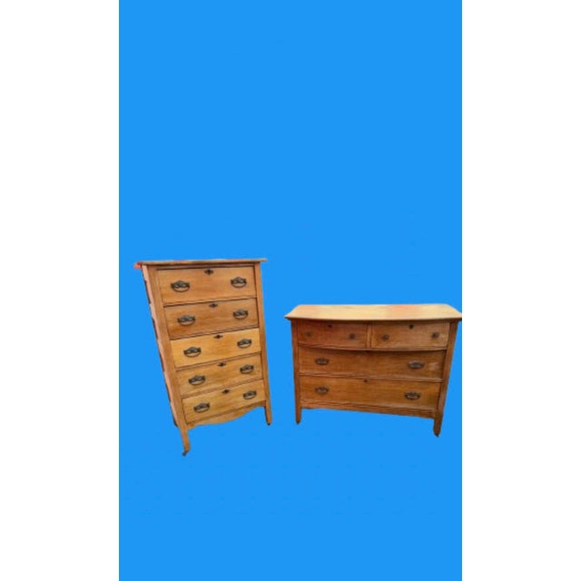 1920s 1920s Antique American Tiger Oak Tall Chest Dresser on Casters in the Style of Ralph Lauren For Sale - Image 5 of 11