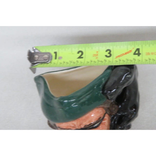 Beige Royal Doulton Dick Turpin D6535 English Ceramic Small Character Jug For Sale - Image 8 of 10